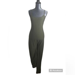 Love University Plus Size Honey Comb Jumpsuit 3X